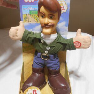VINTAGE 12" REDNECK JEFF FOXWORTHY TALKING DOLL SAYS 12 PHRASES TESTED WORKS NIB